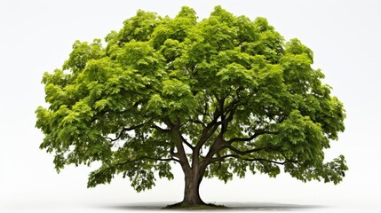 Elm tree on a white background