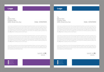 Creative business letterhead design.