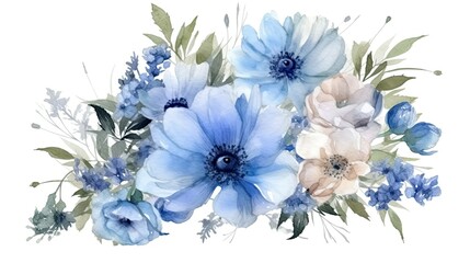 Fototapeta na wymiar Poppy Flowers on White Background: 4K Realistic Lighting 