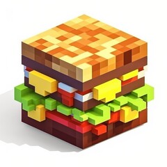 Illustration design of a delicious hamburger