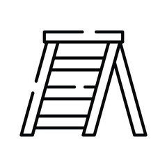 Beautifully designed trendy icon of ladder, construction ladder vector