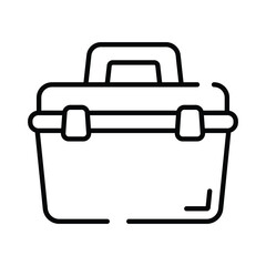 An amazing icon of tool box in trendy design style