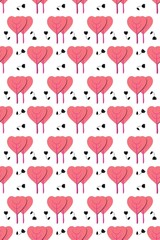 Seamless pattern on Valentine’s Day