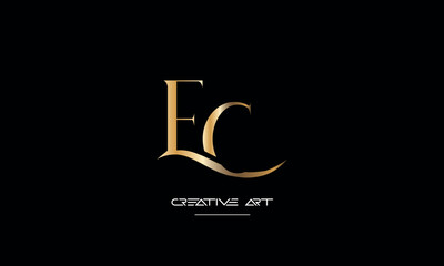 CE, EC, C, E abstract letters logo monogram
