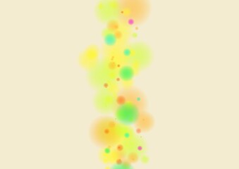 カラフルで可愛らしい水彩テクスチャの背景イラスト・和風・パステルカラー
