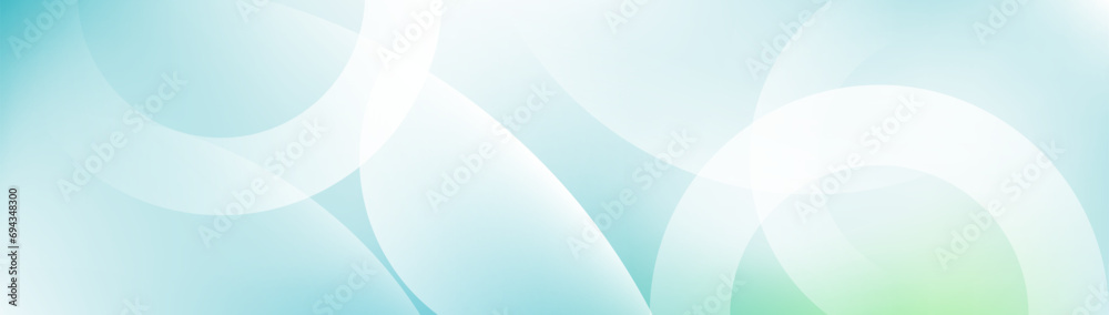 Poster Abstract soft blue geometric circle lines futuristic digital high-technology background. Minimal trendy banner. Dynamic wave pattern. Vector illustration