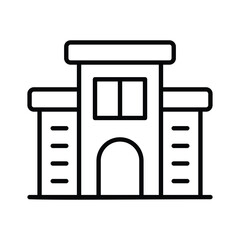 Check this carefully crafted icon of office building, hotel building, residential building