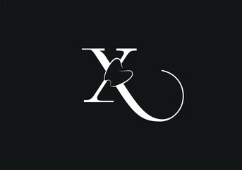 Initial X letter dental logo vector. Modern dental care logo design