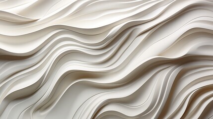 Fototapeta premium A mesmerizing display of fluid lines and intricate patterns, this abstract design captures the essence of artistic expression and evokes a sense of serene movement on a pure white canvas