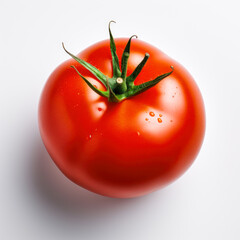 Fresh tomato Vegetables on a White Background generated by AI