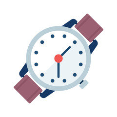 Take a look at visually appealing icon of wristwatch in modern flat style