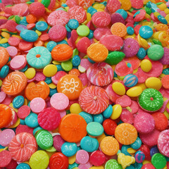 Fototapeta na wymiar colorful candy background set 2