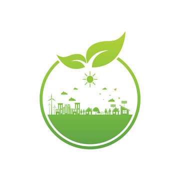 Ecology  friendly concept,Banner design, Vector illustration