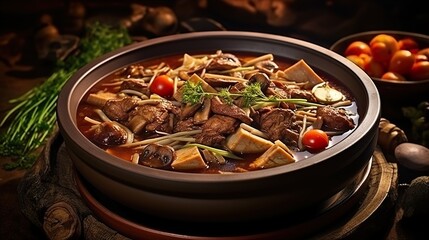 stew with mushrooms