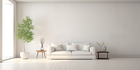 Elegance of minimalist interior design.