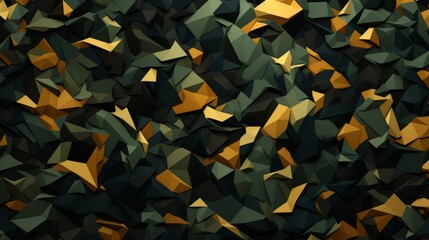 Abstract texture with geometric shapes of different shapes. Camouflage background.