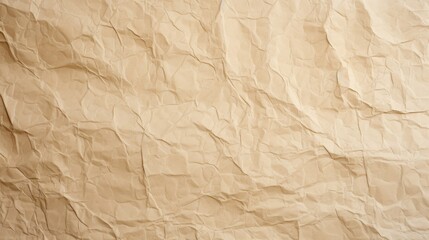Fototapeta premium Сrumpled brown paper texture. 