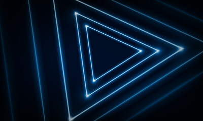 Abstract Modern colored poster for sports Light out technology and with neon triangle. Hitech communication concept innovation background,  vector design