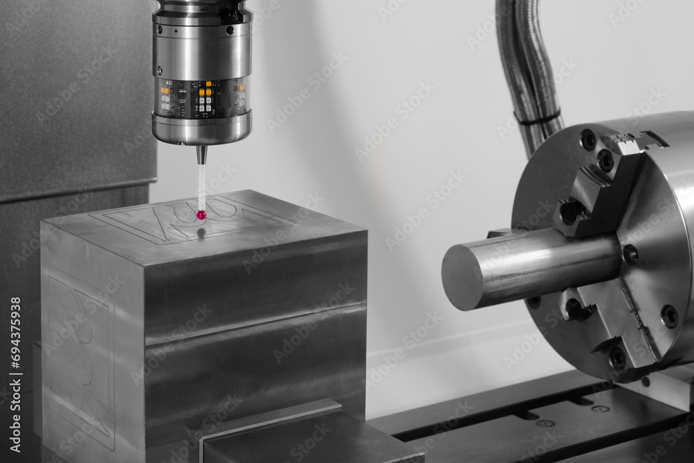 Aufkleber quality control on milling cnc machine, coordinate measuring machine, quality control machine contro