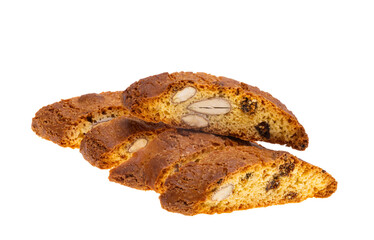 Italian biscotti cookies isolated