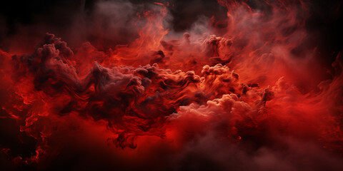 Hot fire red abstract background. Flame effects. Copy space. Mockup. Wallpaper banner design. Love concept