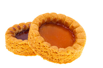 biscuit with jam isolated
