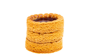 biscuit with jam isolated