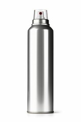 Metal aerosol spray dispenser isolated on white background, Generative AI 