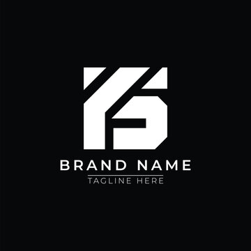 YS logo design template vector graphic branding
