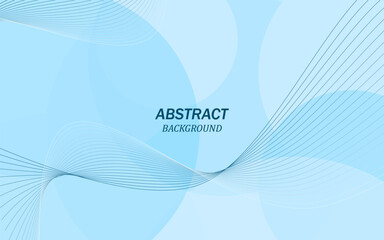 Abstract sky blue background of round shapes of different sizes and transparency. Geometric shapes. 3D vector illustration.