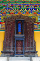 The imperial god plaque enshrined in the Huangqian Hall of the Temple of Heaven in Beijing.