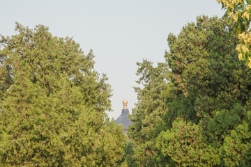 Top of the Prayer Hall of the Temple of Heaven in Beijing