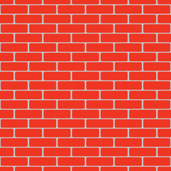 Illustration of red brick pattern seamless vector