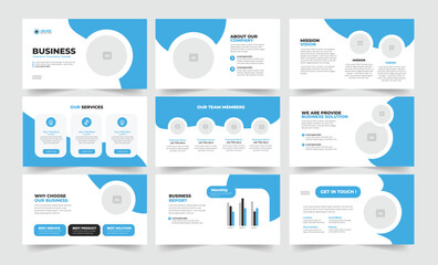 Business Presentation Slide Template And Business Presentation Slide Design