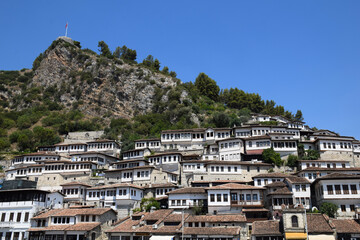 berat hill and old city albania