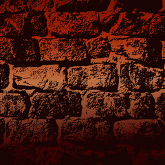 Empty brick wall square background