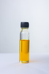 Glass bottle isolated on white background