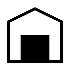 Warehouse icon. House icon