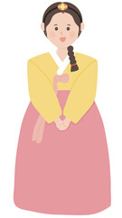 한복 명절 일러스트