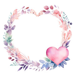 Fototapeta premium A wedding circle frame in soft hues, perfect for showcasing cherished moments isolated