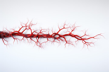 A contract injected into the blood vessels that shows the distribution of veins inside the body, Arteriography, Radiographic examination - obrazy, fototapety, plakaty