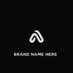 A letter logo, Letter A logo, A letter icon Design With black background. Luxury A letter, monogram logo 