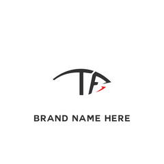 Fototapeta premium TF T F letter logo design. Initial letter TF linked circle uppercase monogram logo white color. TF logo, T F design. TF, T F
