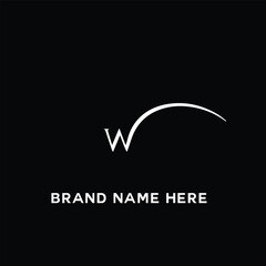 W letter logo, Letter W logo, W letter icon Design With black background. Luxury W letter, monogram logo 