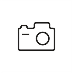 camera vector icon line template