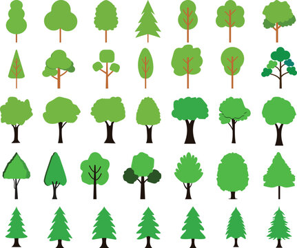Even More Ultimate Tree collection, tree silhouettes  vector design 