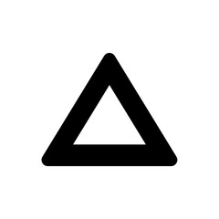 Triangle arrow up button icon 