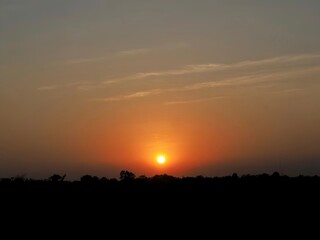 sunset in the mountains