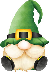 St. Patrick's Day  gnome, Cute gnome for St Patrick