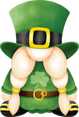 Cute gnome for St Patrick